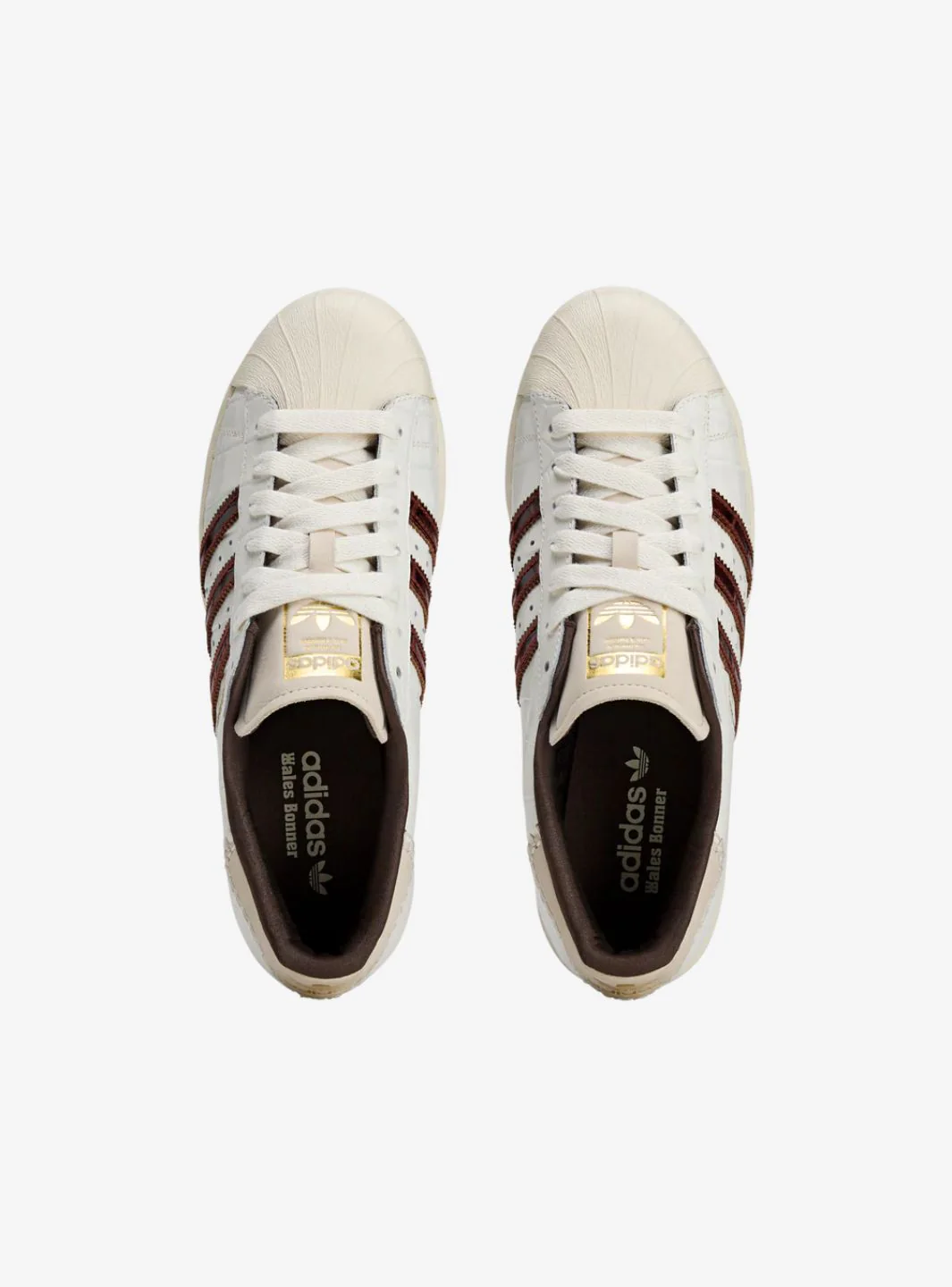 Adidas Superstar Wales Bonner White Brown Croc - Image 3