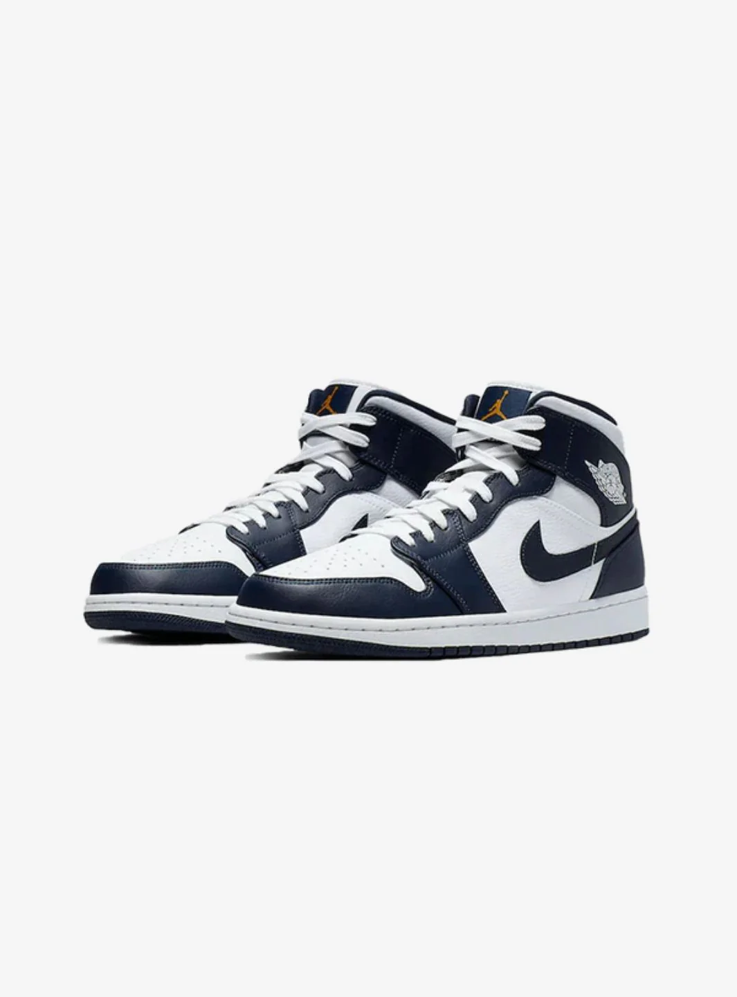 Air Jordan 1 Mid White Metallic Gold Obsidian - Image 2
