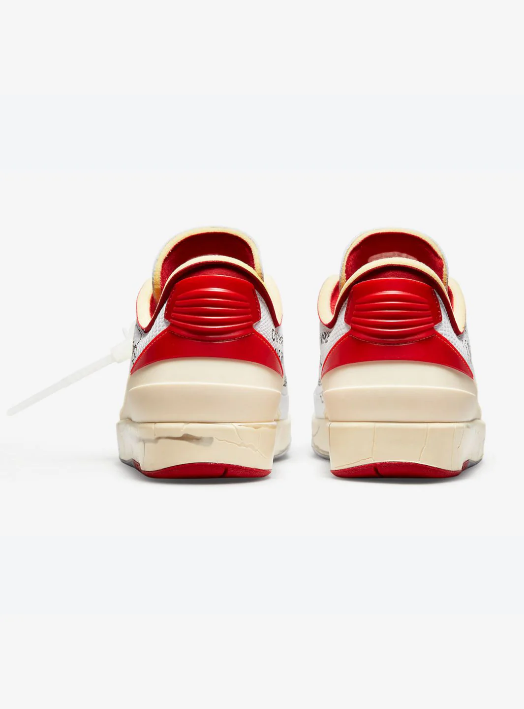 Air Jordan 2 Retro Low SP Off-White White Red - Image 6