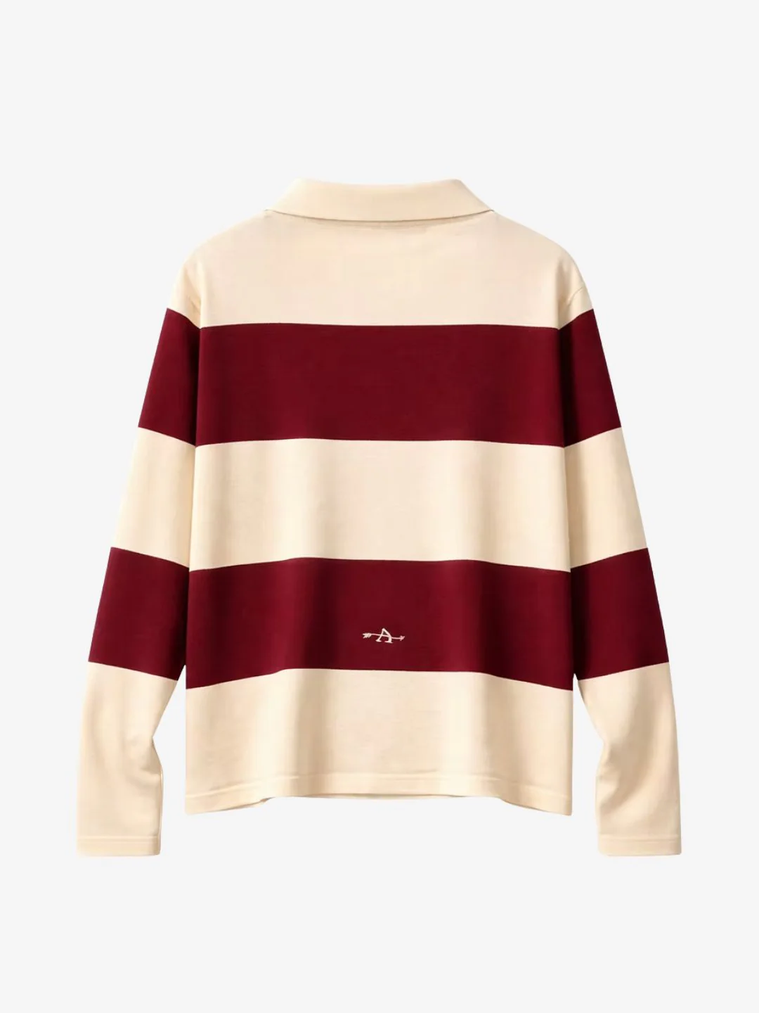 Appreciate Long Sleeve Polo Burgundy - Image 2