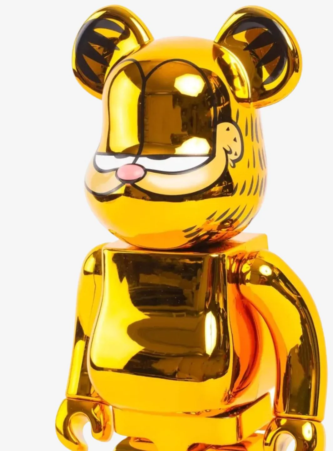 Bearbrick Garfield 100% & 400% Set Gold Chrome Ver. - Image 3