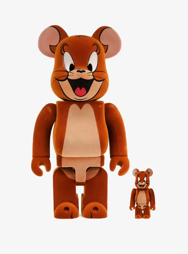 Bearbrick Tom and Jerry: Jerry Flocky 100% & 400% Set
