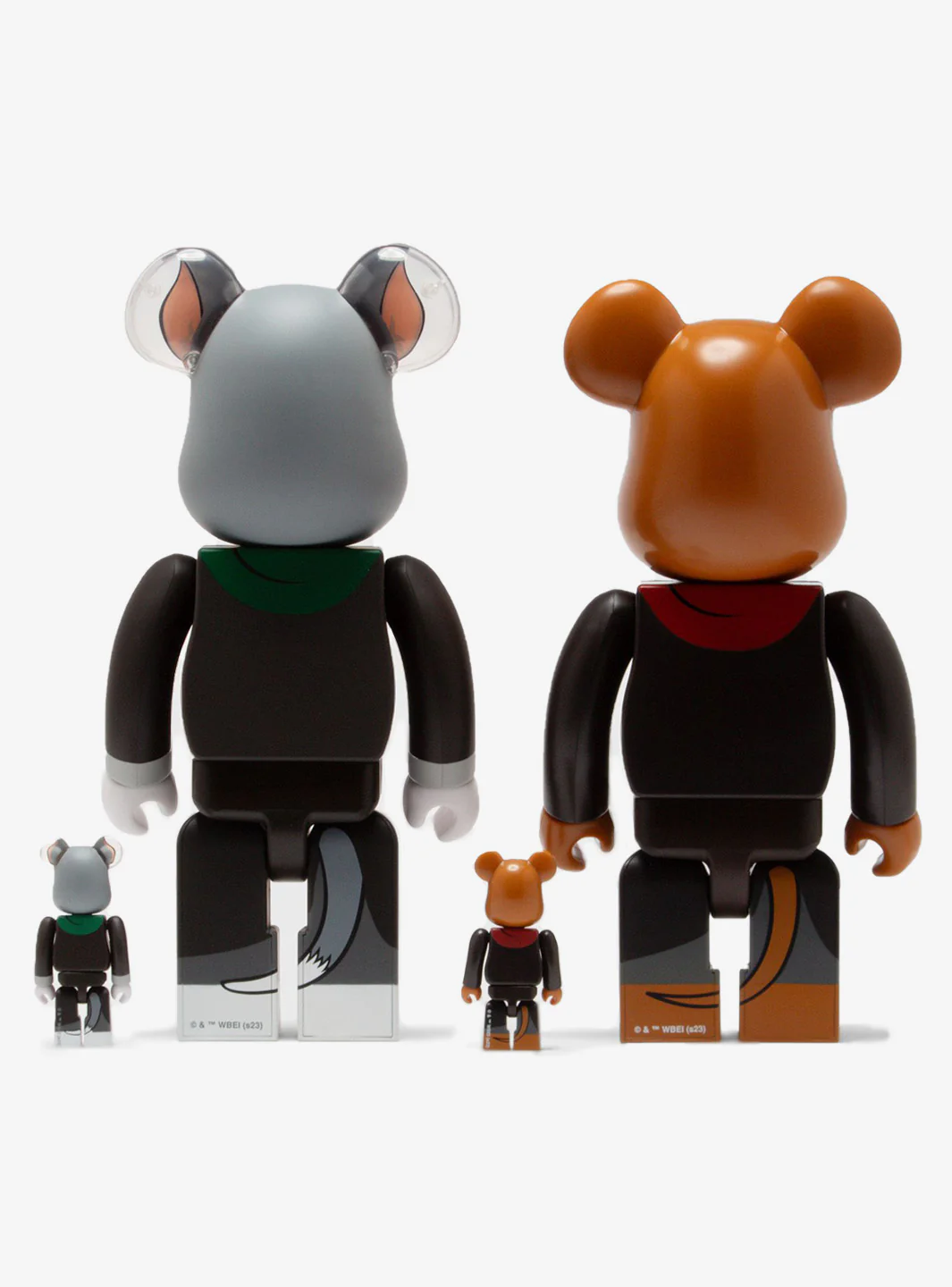 Bearbrick x Tom And Jerry in Hogwarts House Robes 100% 400% 4-Pc Set - Image 2