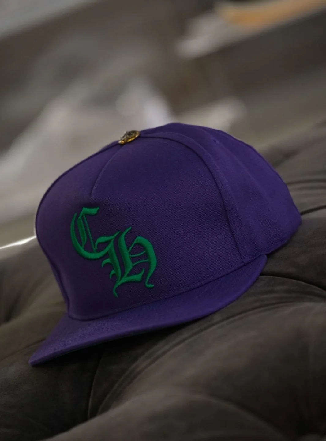 Chrome Hearts CH Baseball Cap Purple/Green - Image 5