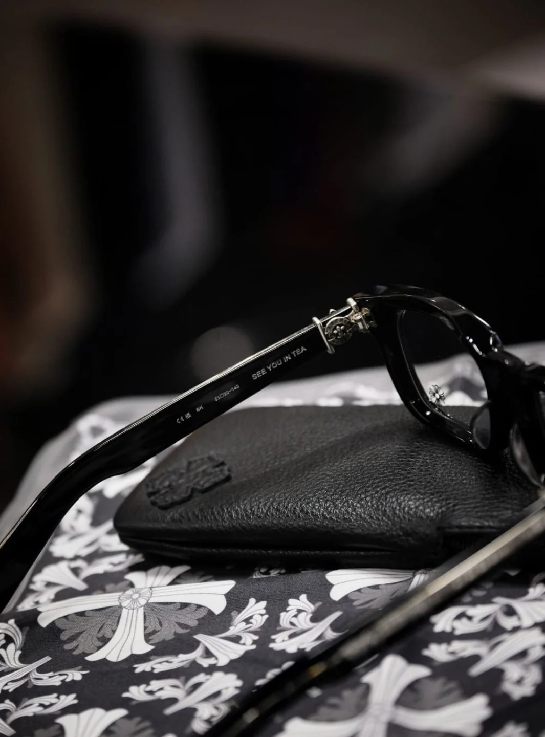 Chrome Hearts Eyewear See You In Tea Black Matte - Image 20