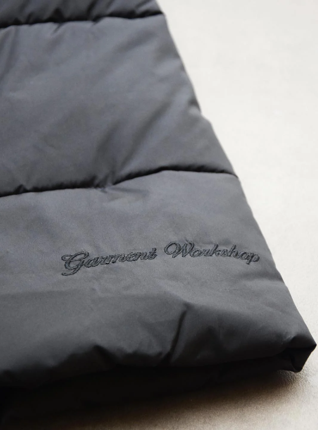 Garment Workshop Nylon Puffer Jacket Black - Image 6