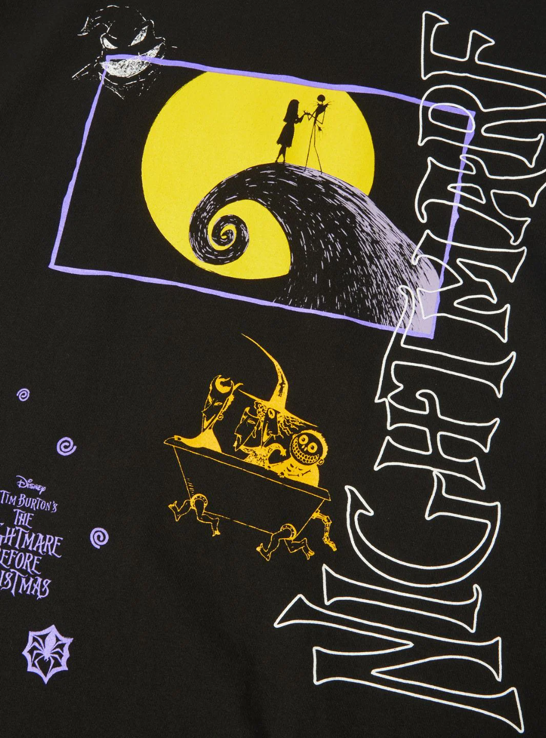 HUF x Disney Nightmare Before Christmas Dream T-Shirt Black - Image 3
