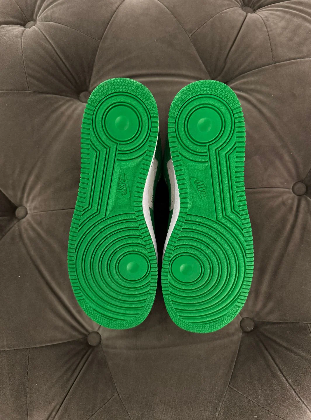 Louis Vuitton Nike Air Force 1 Low By Virgil Abloh White Green - Usato 9.9/10 - Image 7