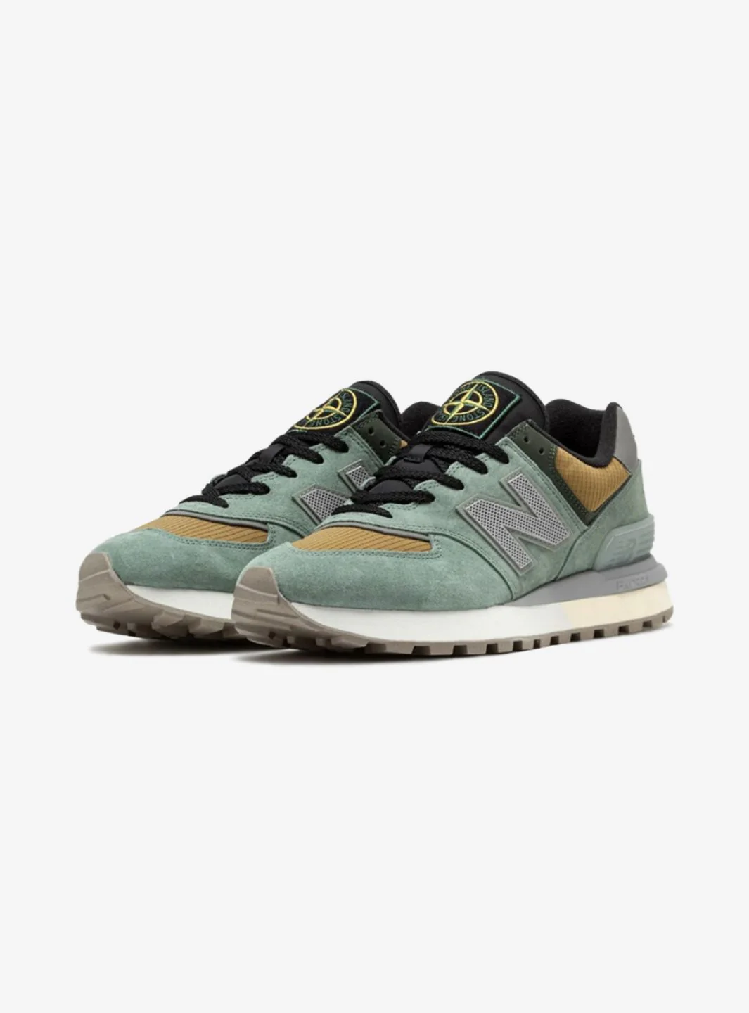 New Balance 574 Legacy Stone Island Light Green - Image 2