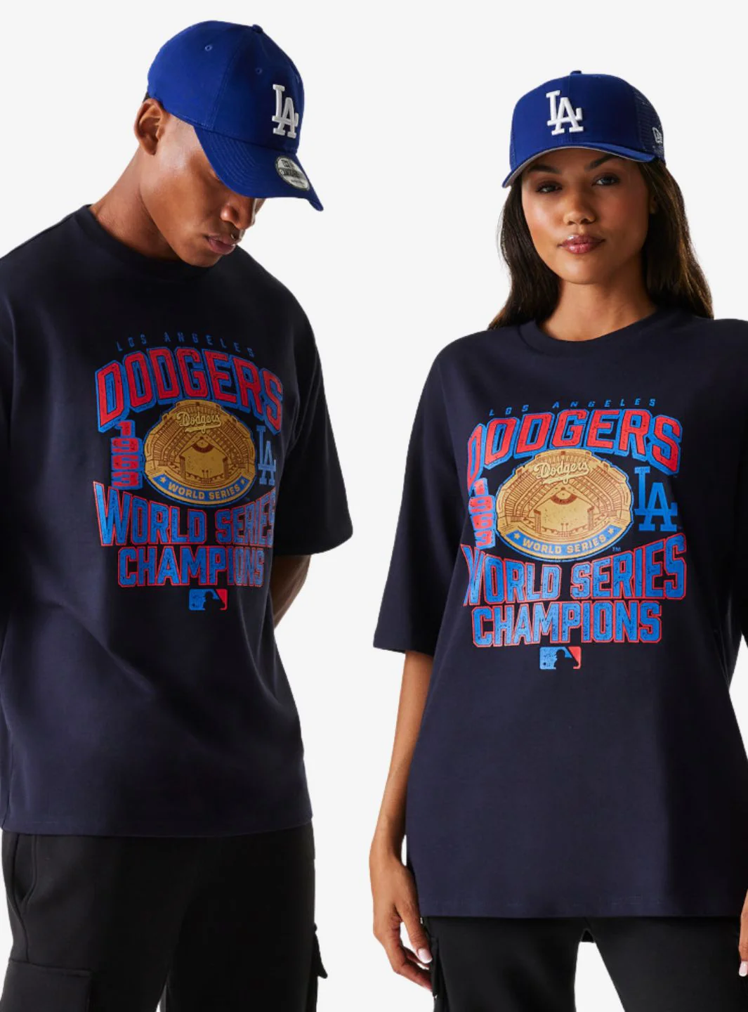 New Era T-Shirt Oversized LA Dodgers MLB World Series - Image 3