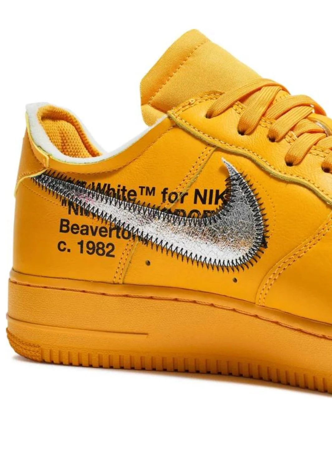 Nike Air Force 1 Low Off-White ICA University Gold - Image 8