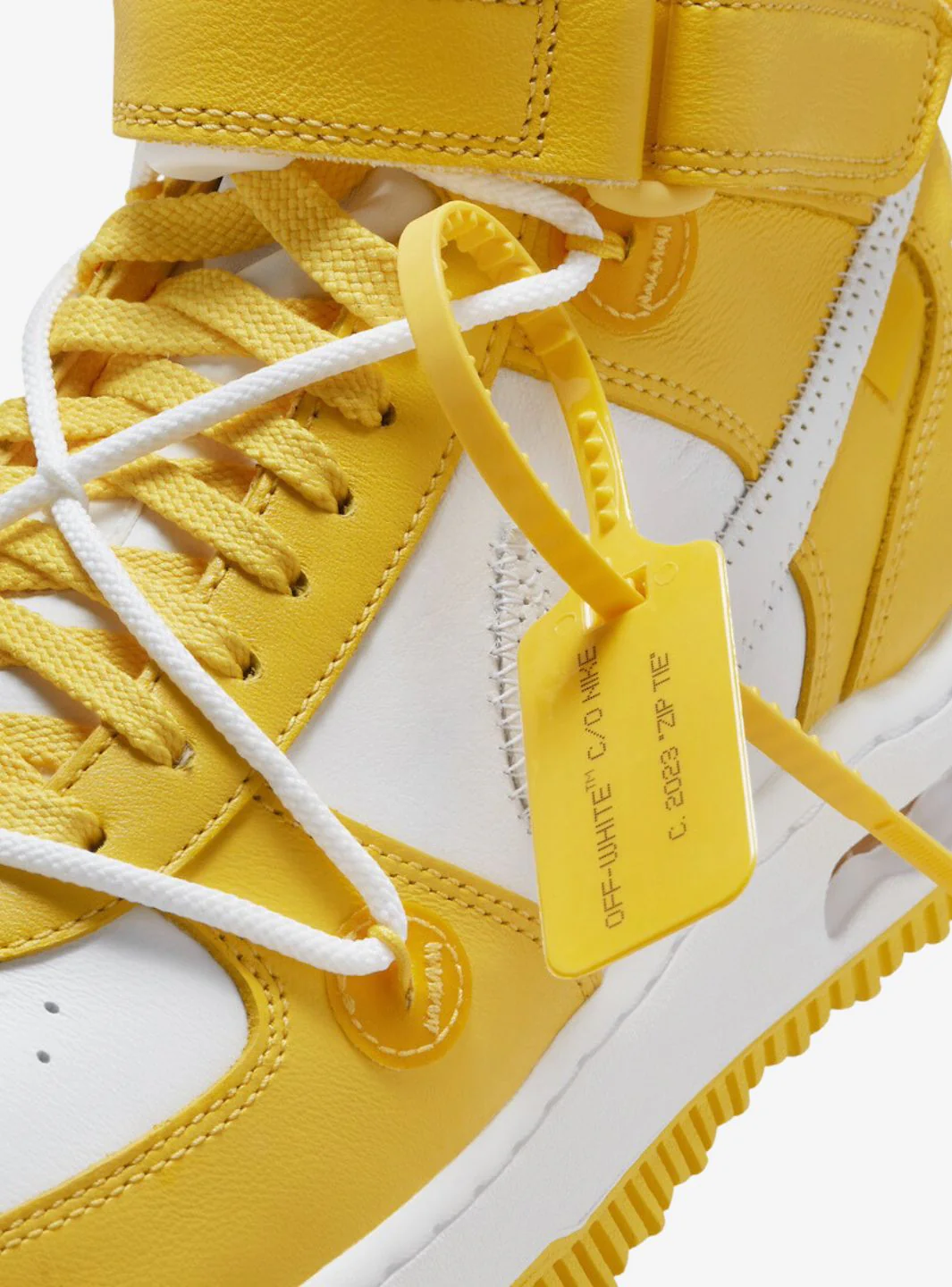Nike Air Force 1 Mid SP Off-White Varsity Maize - Image 10