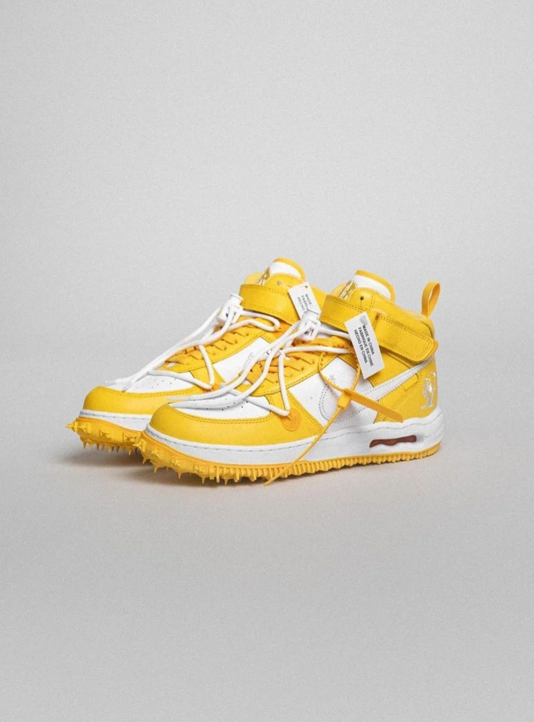 Nike Air Force 1 Mid SP Off-White Varsity Maize - Image 14