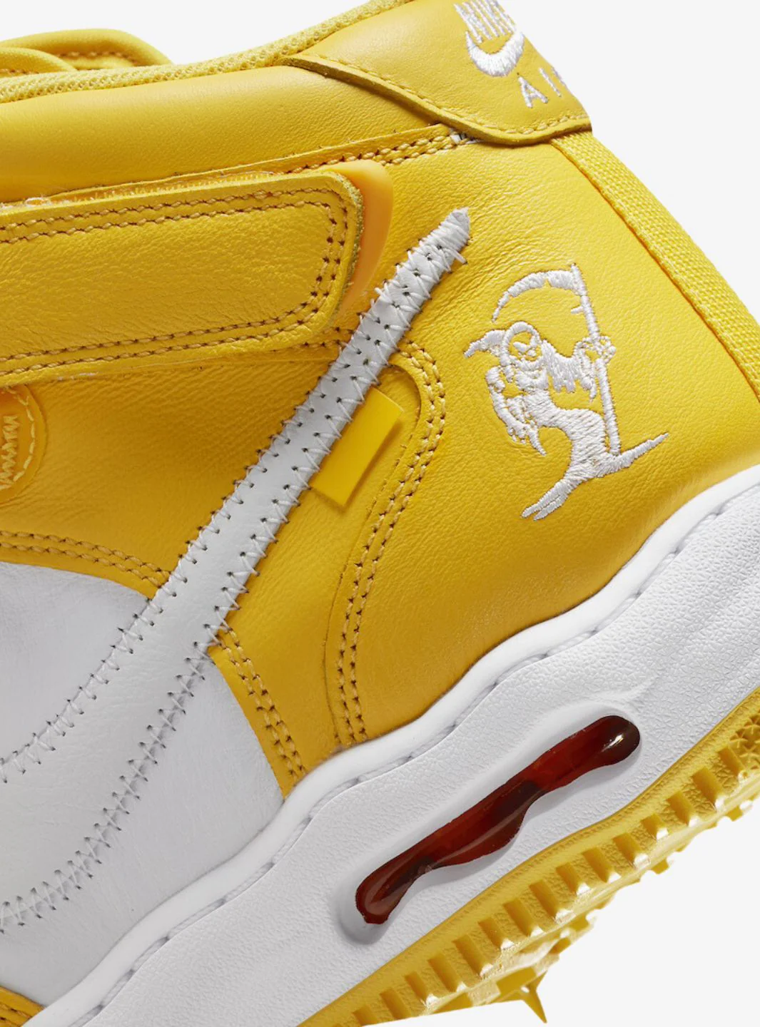 Nike Air Force 1 Mid SP Off-White Varsity Maize - Image 7