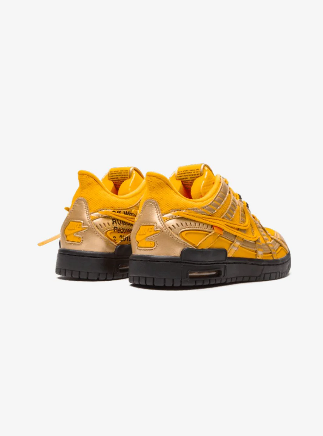 Nike Air Rubber Dunk Off-White University Gold - Image 3