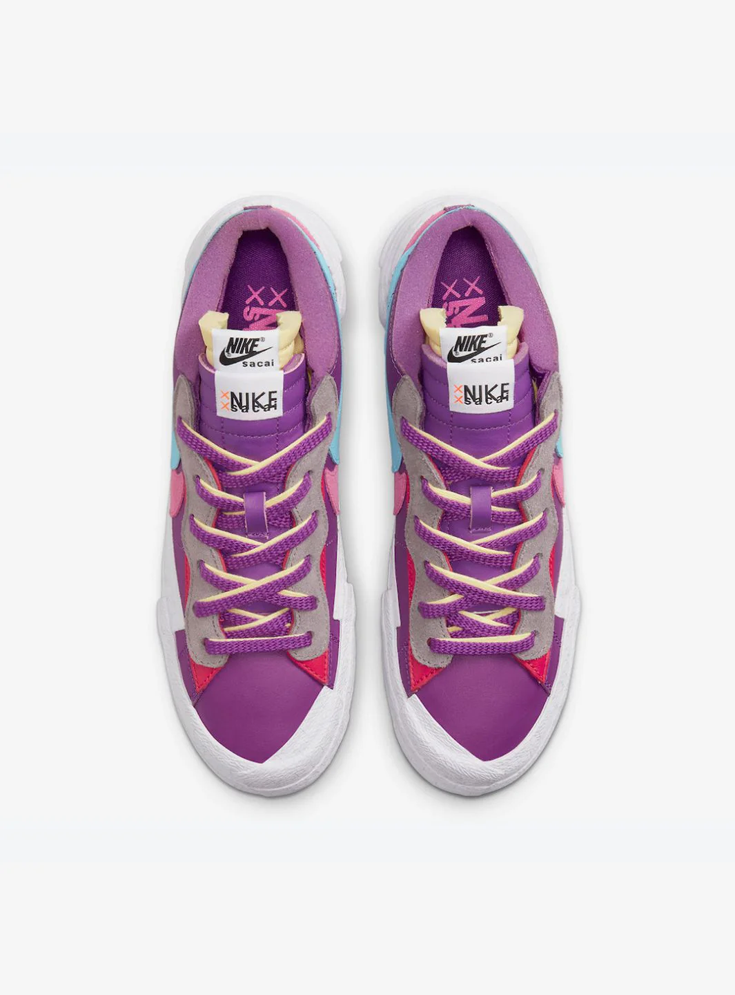 Nike Blazer Low Sacai KAWS Purple Dusk - Image 4
