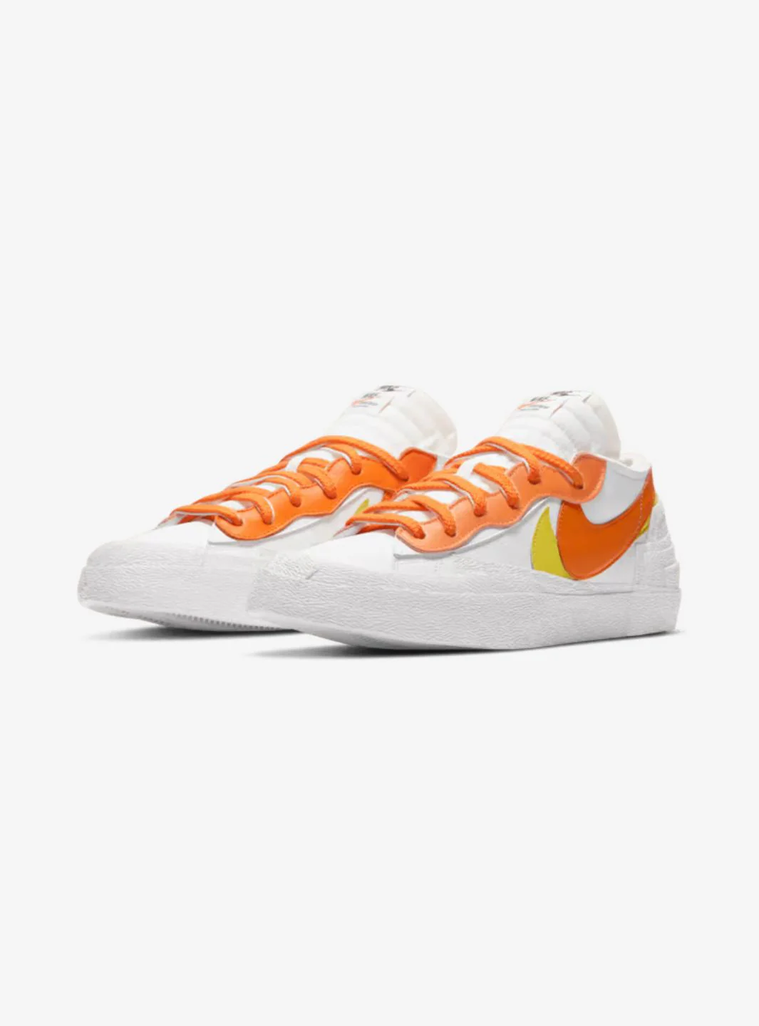 Nike Blazer Low Sacai White Magma Orange - Image 2
