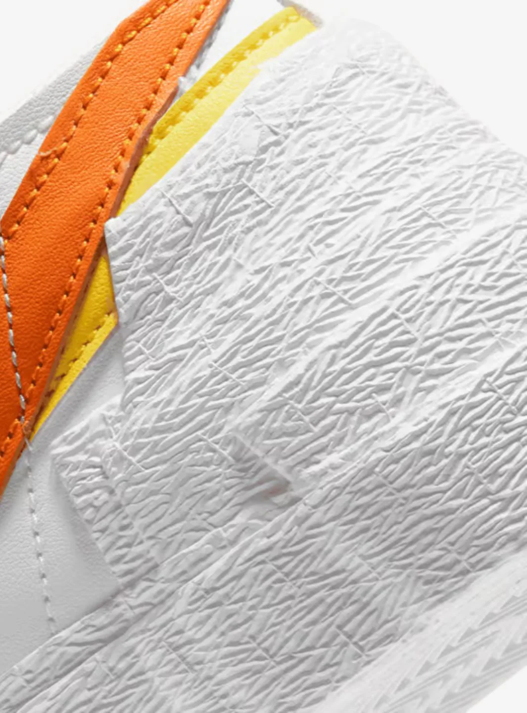Nike Blazer Low Sacai White Magma Orange - Image 5