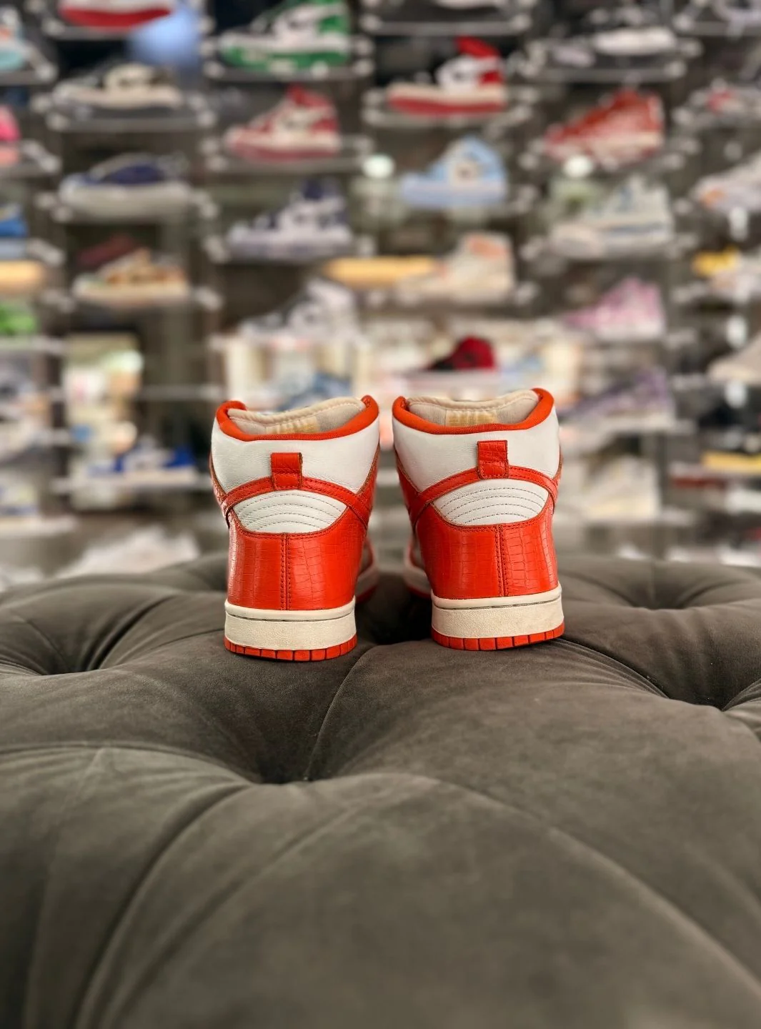 Nike Dunk High Pro SB Supreme Orange Stars - Usato 9/10 - Image 5