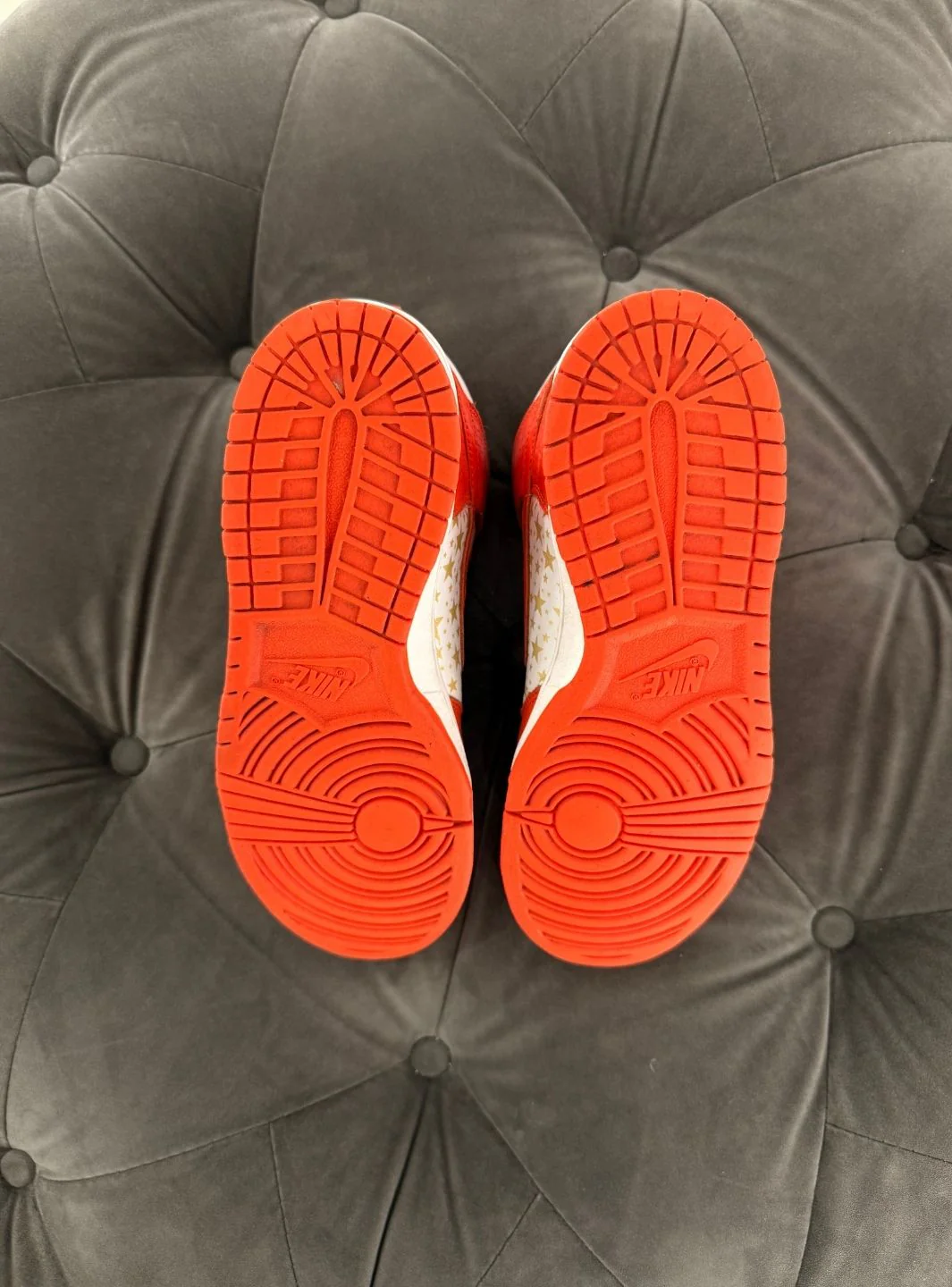Nike Dunk High Pro SB Supreme Orange Stars - Usato 9/10 - Image 8