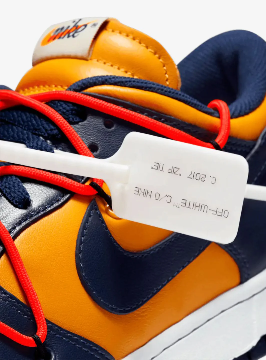 Nike Dunk Low Off-White University Gold - Image 5