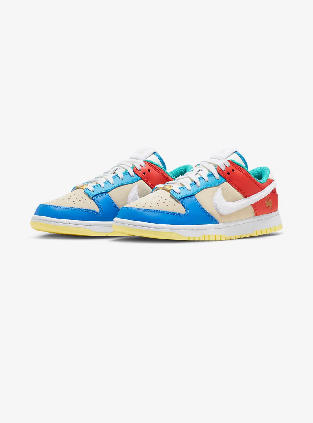 Nike Dunk Low Retro PRM Year of the Rabbit Blue Orange Cream - Image 2