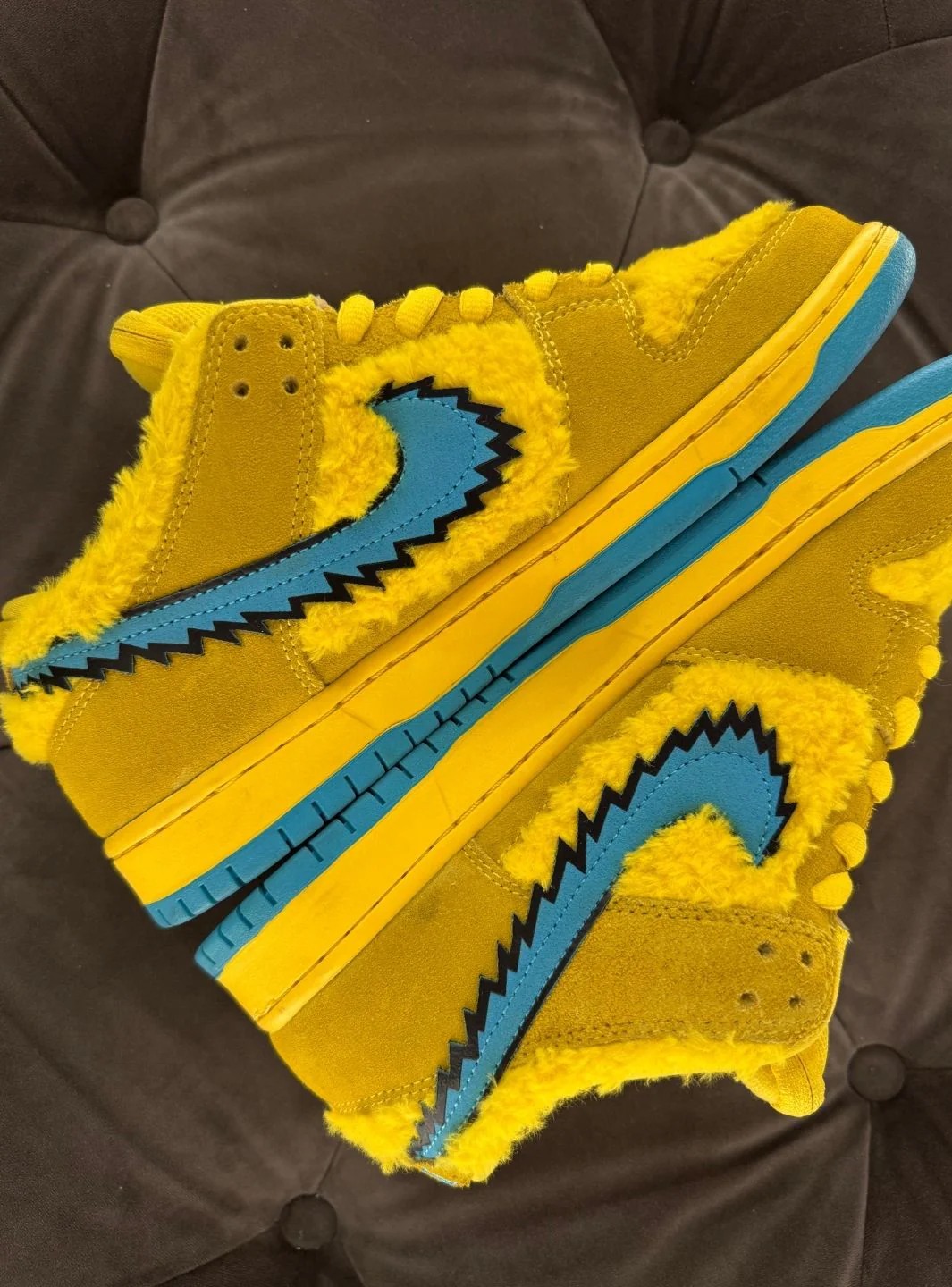 Nike SB Dunk Low Grateful Dead Bears Opti Yellow - Usato 9/10 - Image 9
