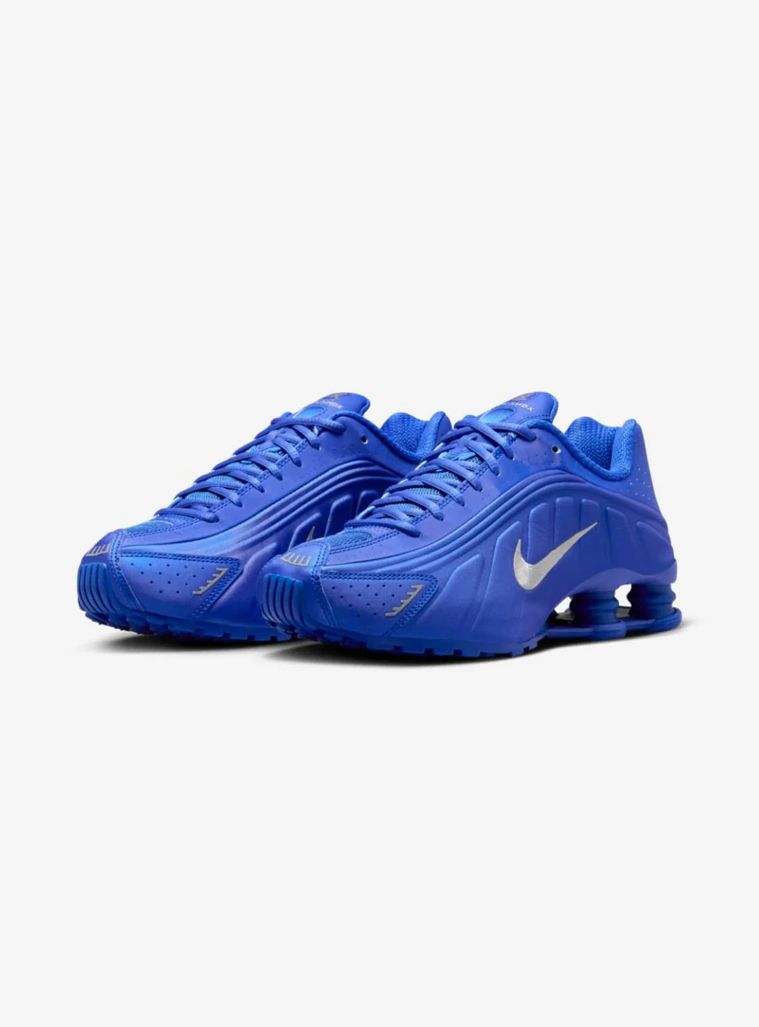 Nike Shox R4 Racer Blue Metallic Silver - Image 2
