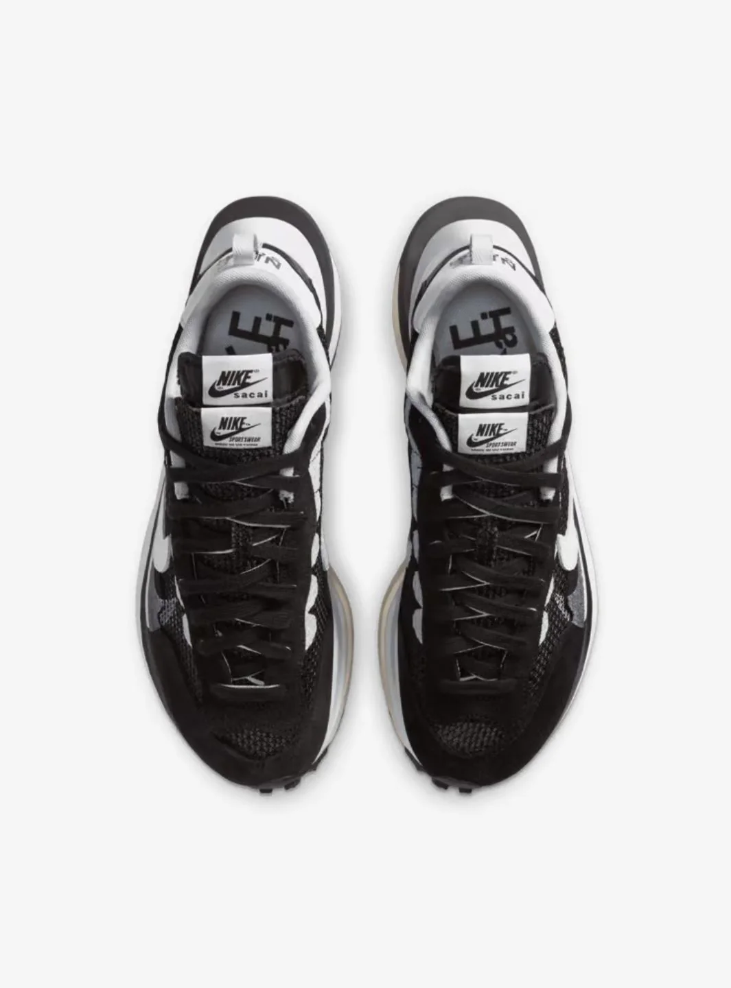 Nike Vaporwaffle Sacai Black White - Image 4