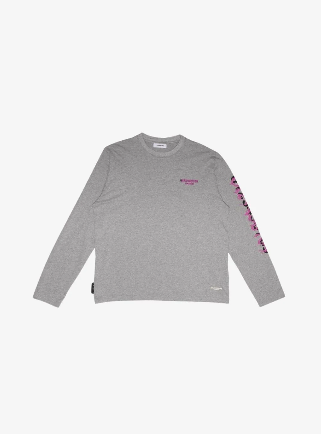 Numeri Archivio Longsleeve Grey Melange Fuchsia