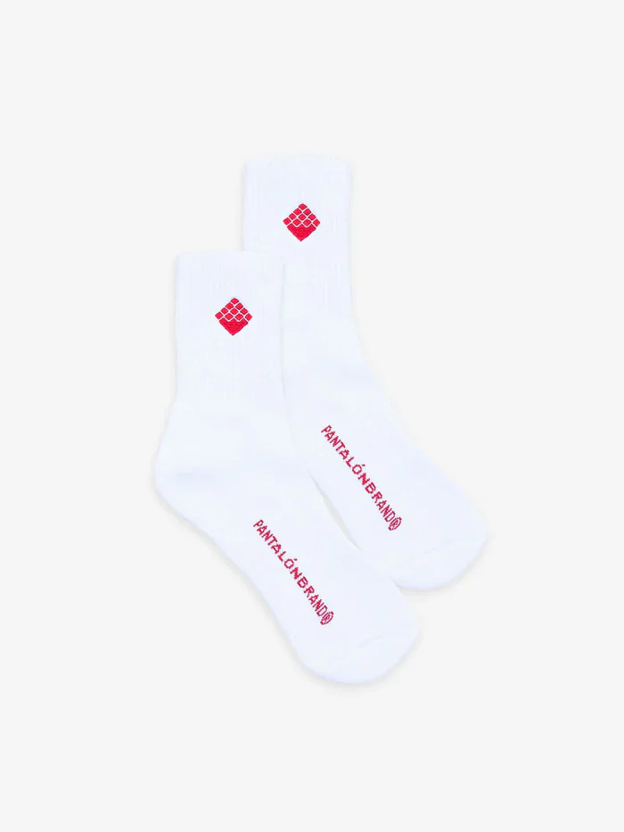 Pantalón Calzino White/Red