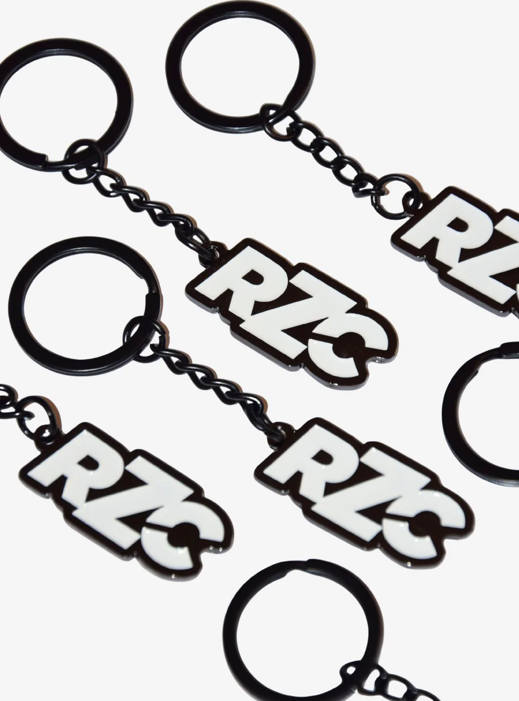 ResellZone Logo Steel Keychain Black & White - Image 4