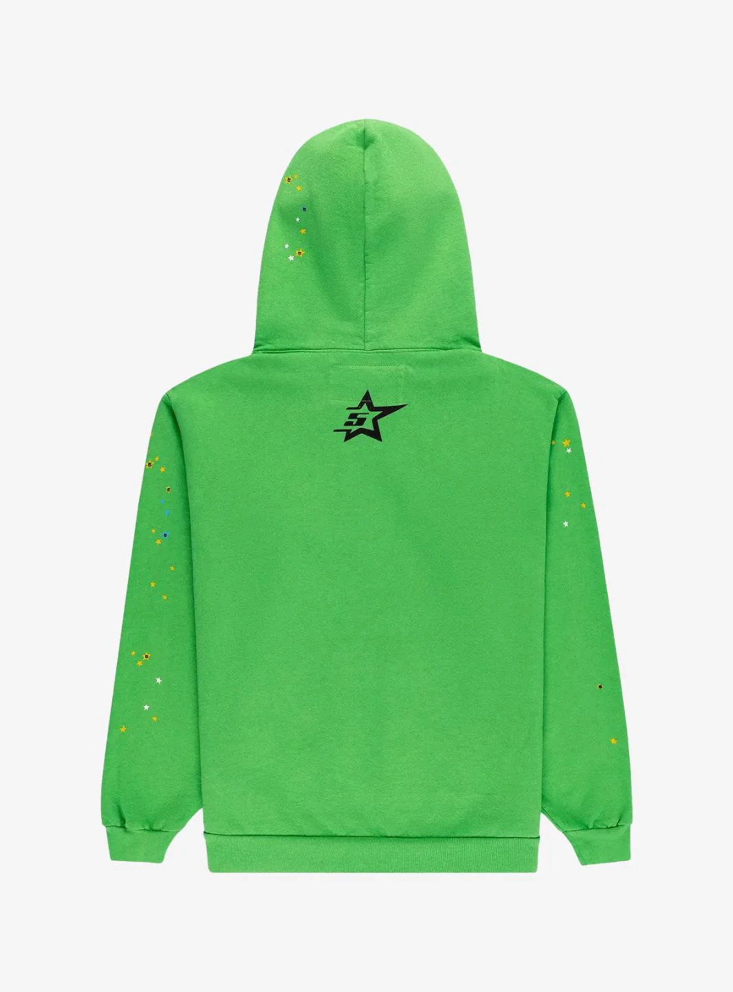 Sp5der Punk V2 Rhinestone Hoodie Bright Green - Image 2