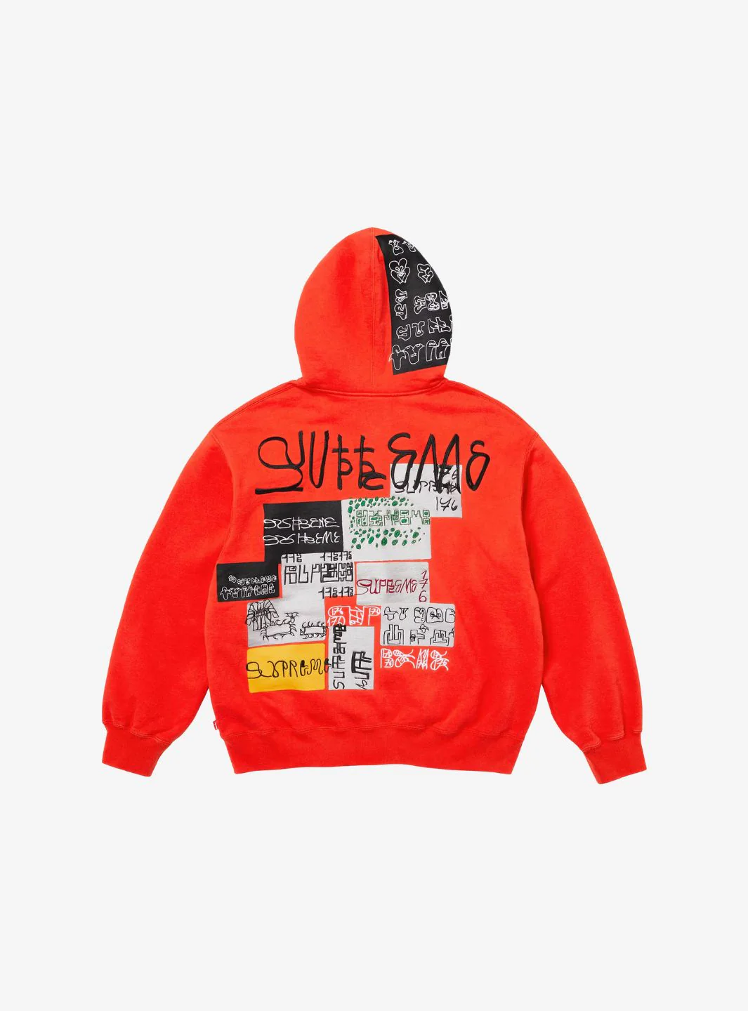 Supreme 176 Zip Up Hooded Sweatshirt Bright Orange - Image 2