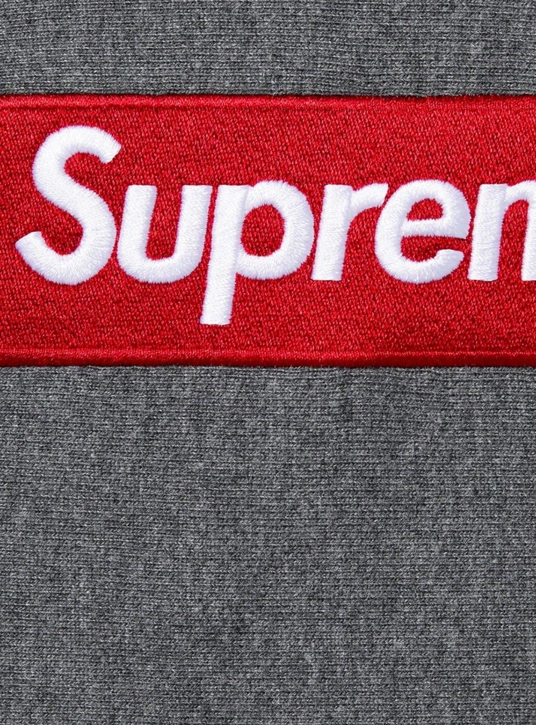 Supreme Box Logo Hooded Sweatshirt Charcoal (FW21) - Image 2