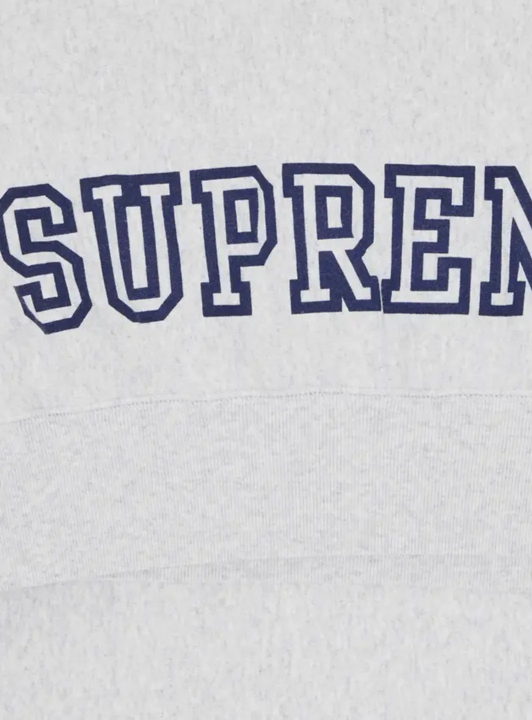 Supreme Collegiate Sleeve Hooded Sweatshirt Ash Grey - Image 3