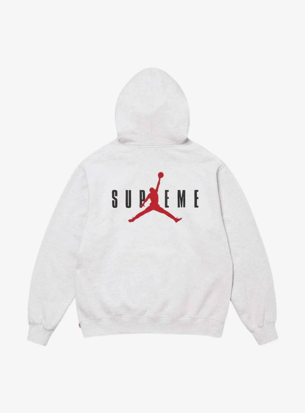 Supreme Jordan Hooded Sweatshirt Ash Grey (FW24) - Image 2