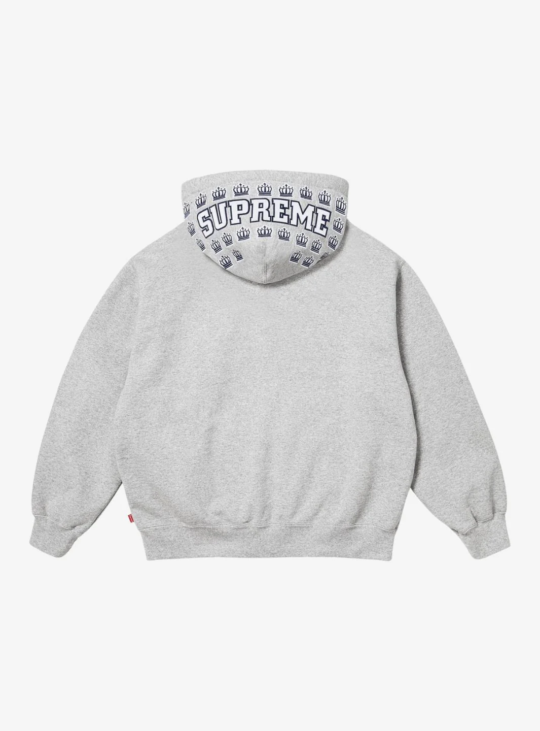 Supreme League Champs Zip Up Hooded Sweatshirt Grey - Image 2