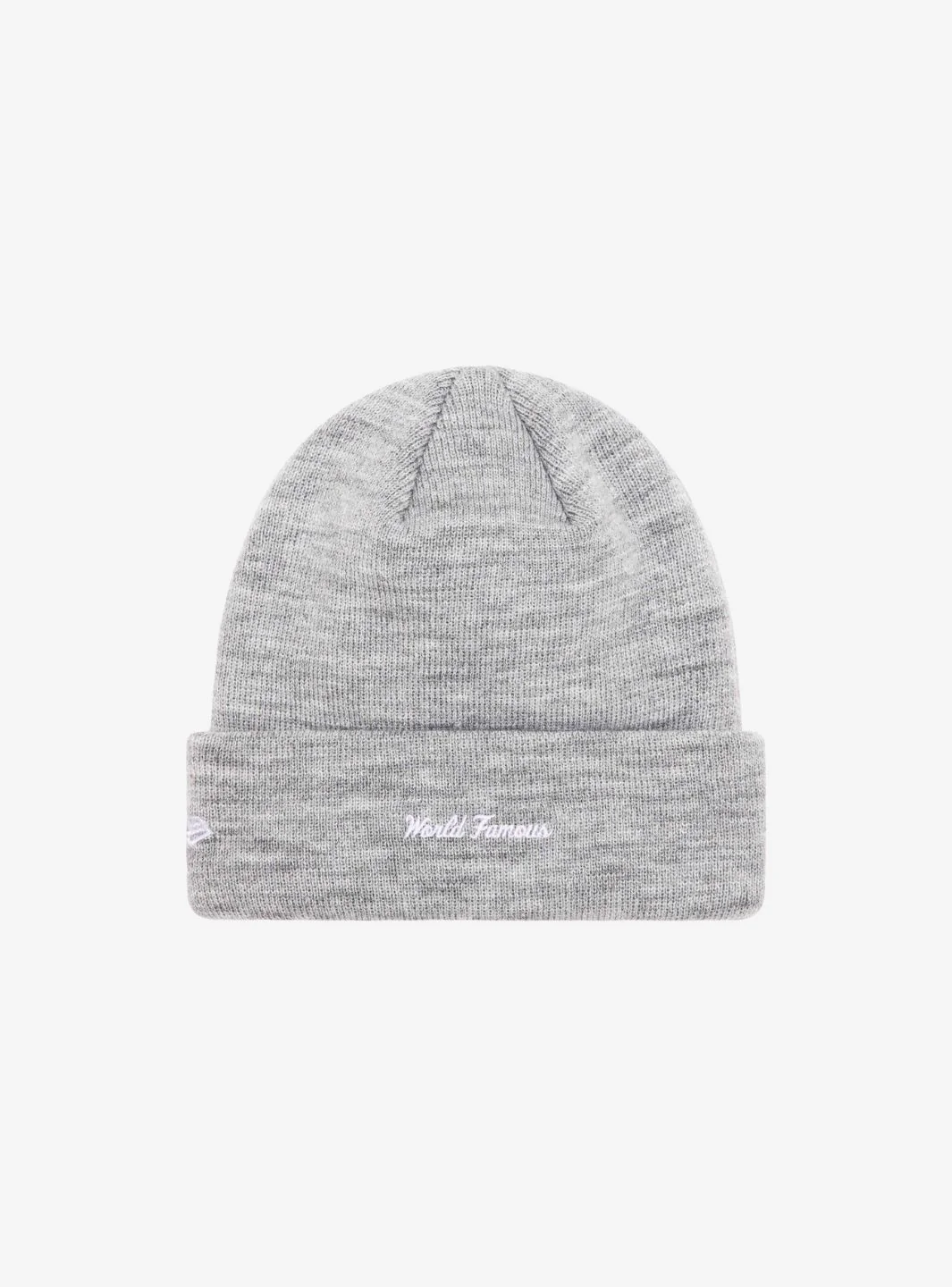 Supreme New Era Box Logo Beanie Heather Grey (FW23) - Image 2