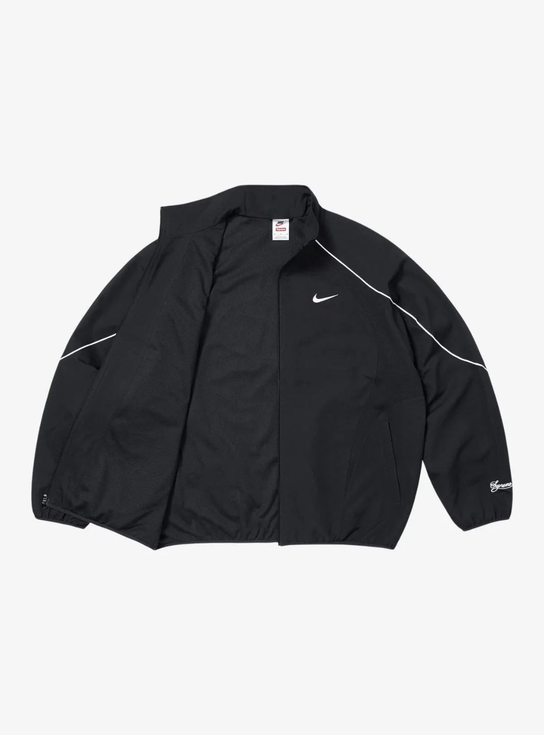 Supreme Nike Track Jacket Black - Image 2