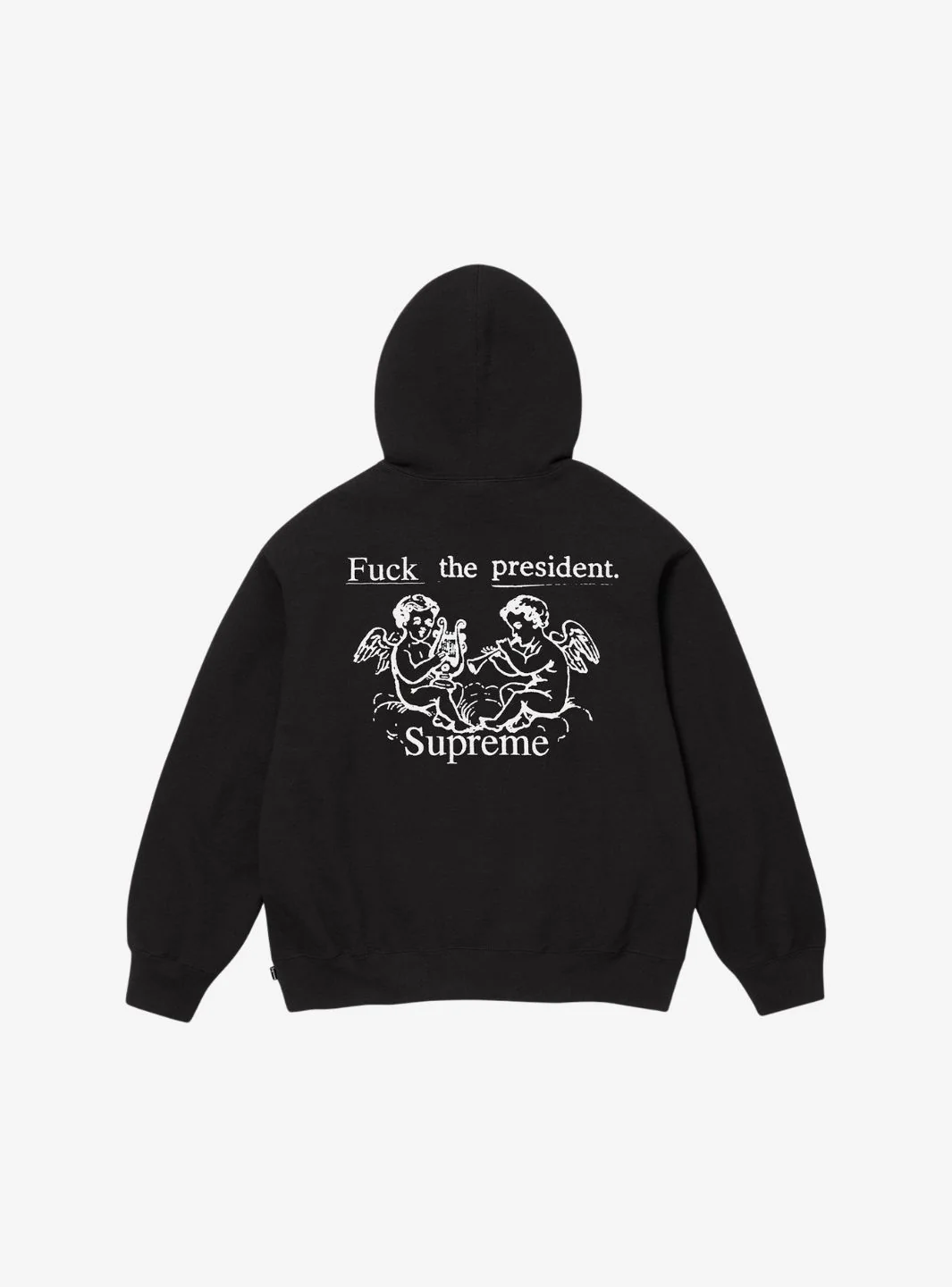 Supreme President Hooded Sweatshirt Black - Image 2