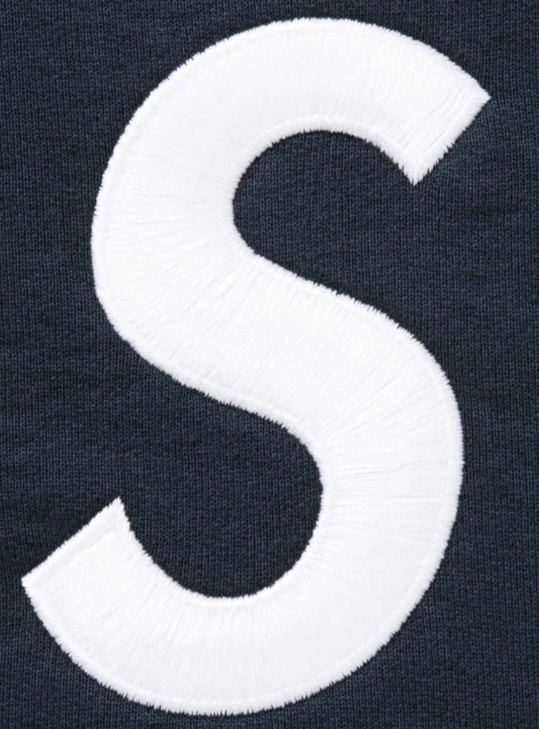 Supreme S Logo Zip Up Hooded Sweatshirt Navy (FW25) - Image 2