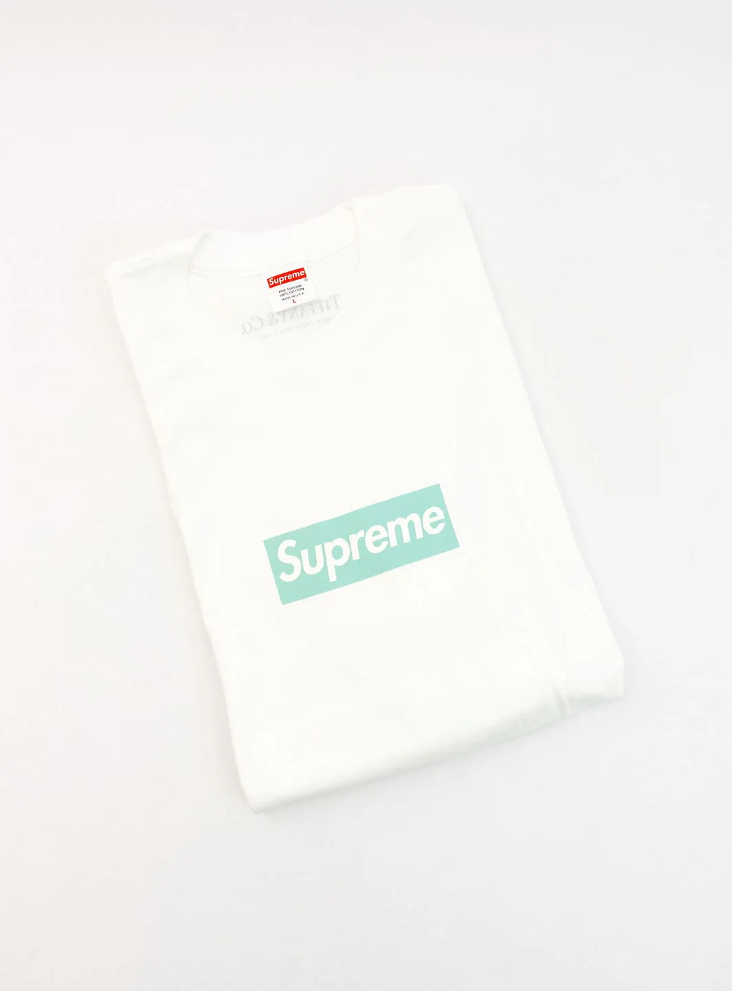 Supreme Tiffany & Co. Box Logo T-Shirt White - Image 2