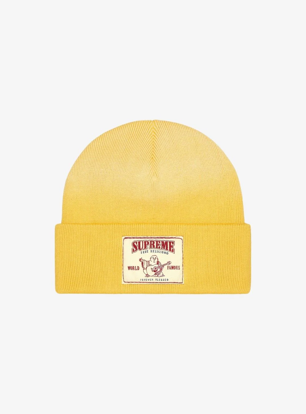 Supreme True Religion Beanie Yellow (FW25) - Image 2