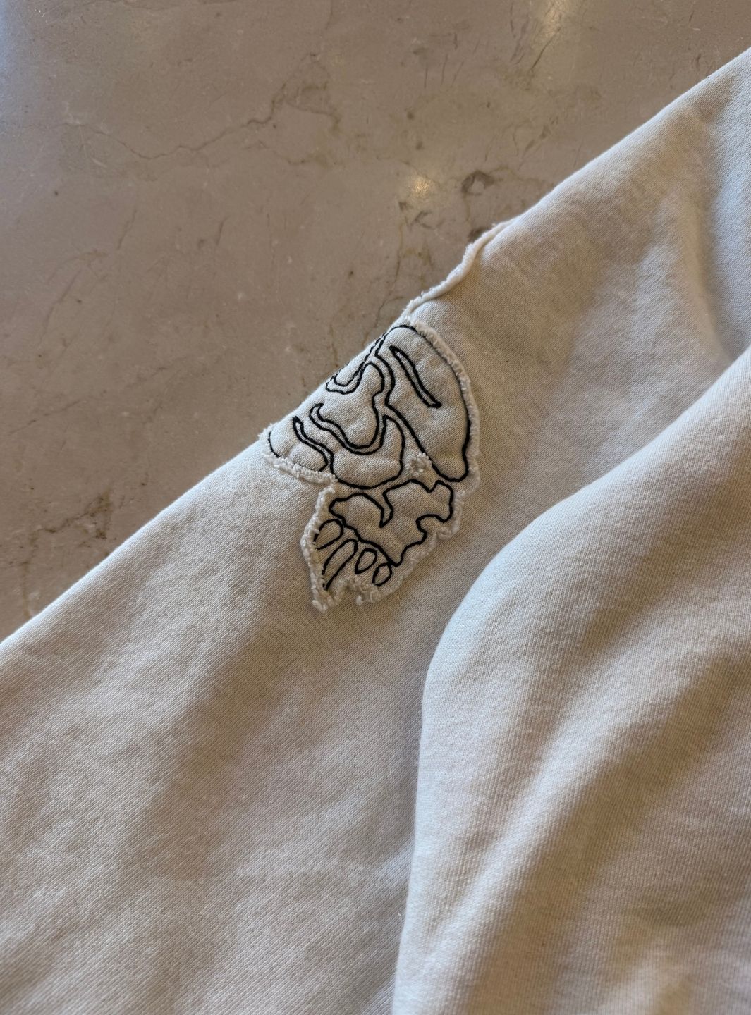 Supreme Y's by Yohji Yamamoto Zip Up Hooded Sweatshirt Natural - Image 8