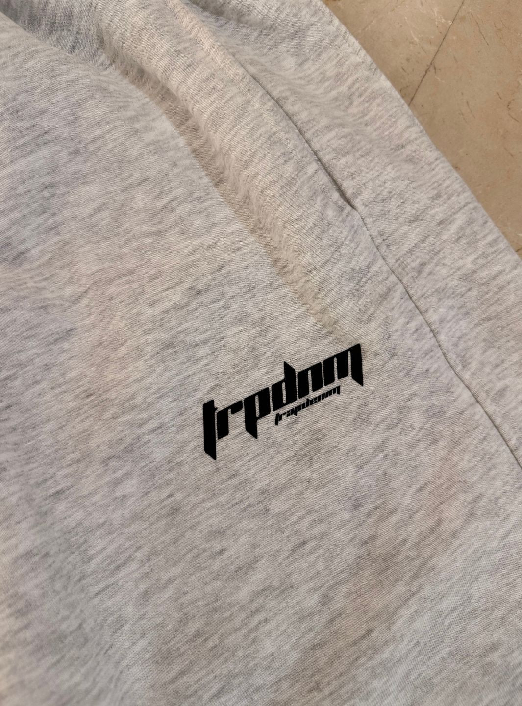 Trap Denim Baggy Sweatpants Ash Grey - Image 6