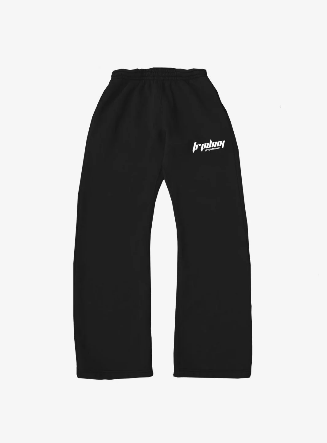 Trap Denim Baggy Sweatpants Black