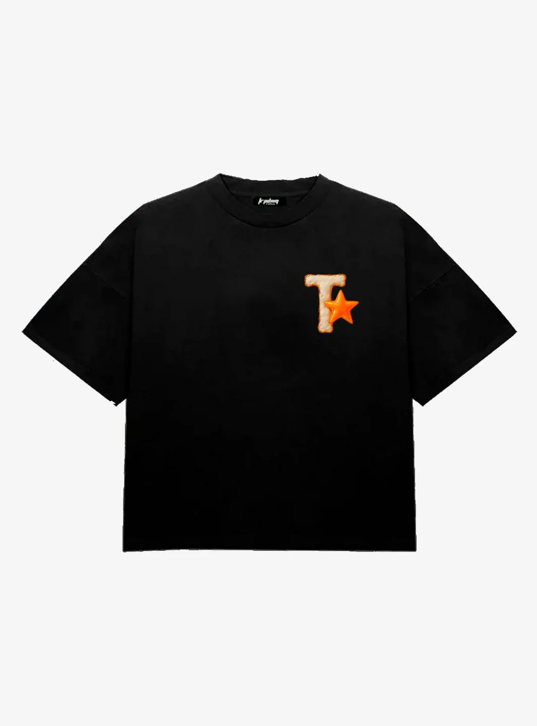 Trap Denim Eggs Black Boxy T-Shirt
