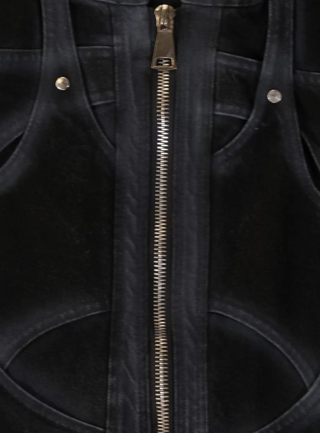 Trap Denim Washed Denim Intertwined Jacket - Image 7