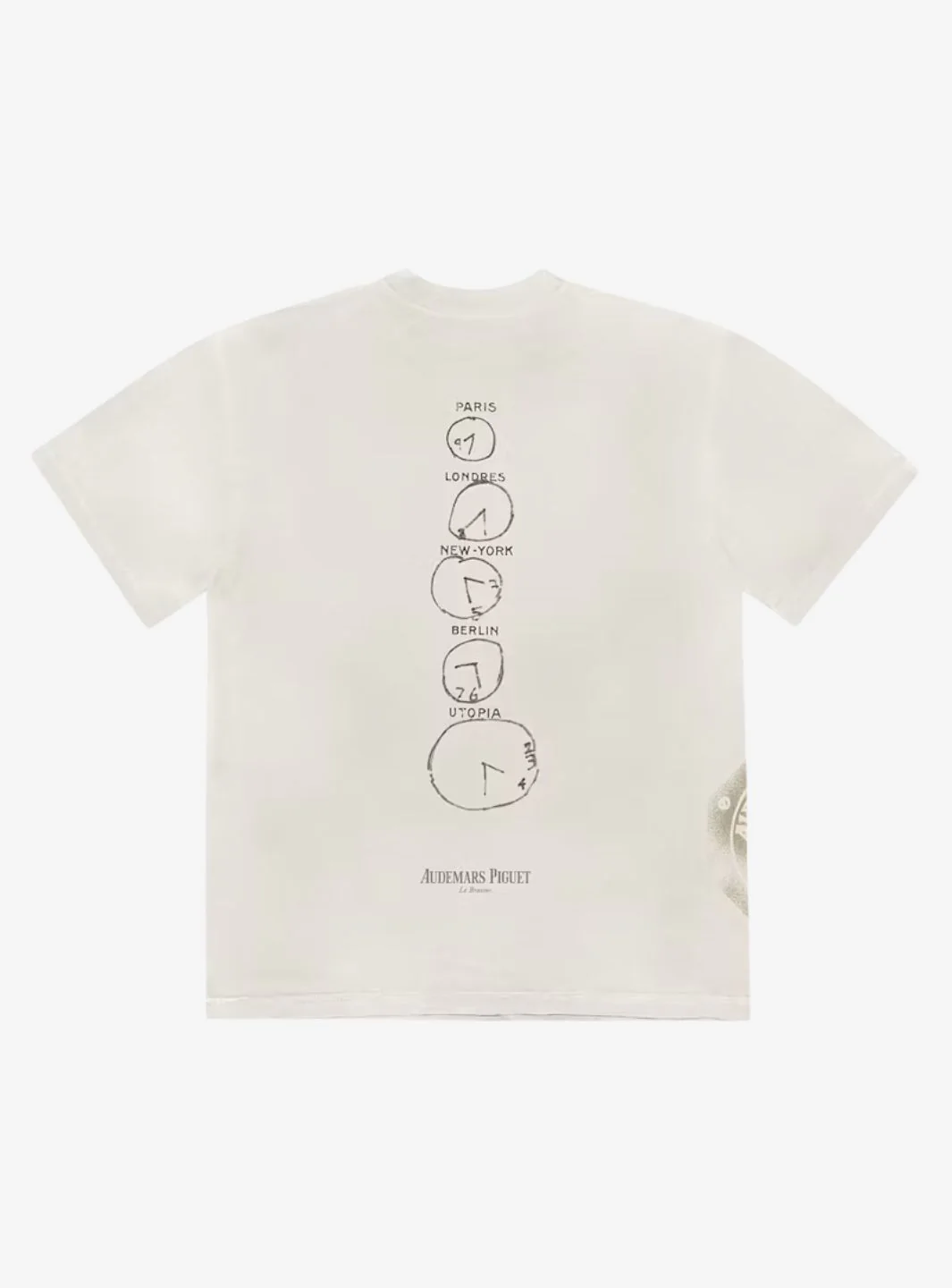Travis Scott CJ x Audemars Piguet Time Zones T-Shirt White - Image 2